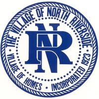 Village of North Riverside seal. Service area of North Riverside, Illinois. Incorporated in 1923.