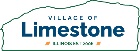 Village of Limestone, Illinois logo. Service area of Limestone, established in 2006.
