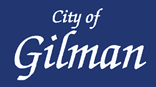 City of Gilman logo. Official municipal logo for the Gilman service area.